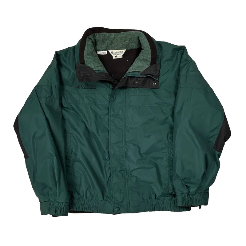 Columbia Jacket - Large Green Polyester