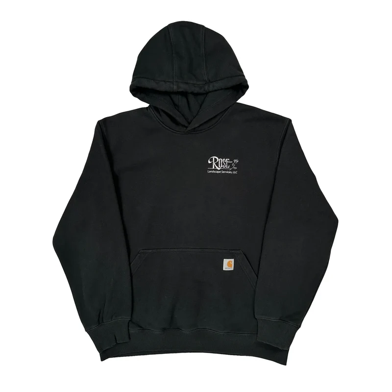 Rain Defender Carhartt Hoodie - Large Black Cotton