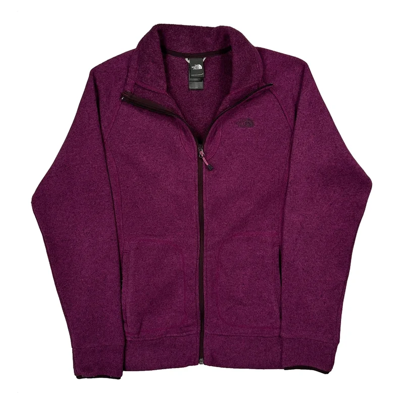 The North Face Fleece Jacket - Large Purple Polyester