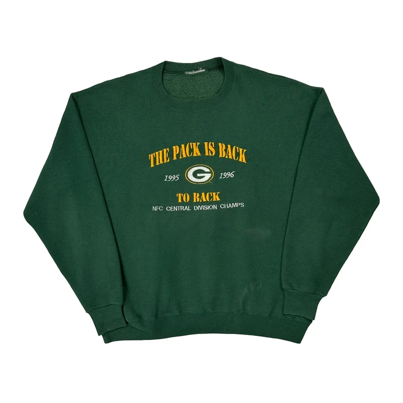 Nfc Central Division Champs Unbranded Nfl Sweatshirt - XL Green Cotton