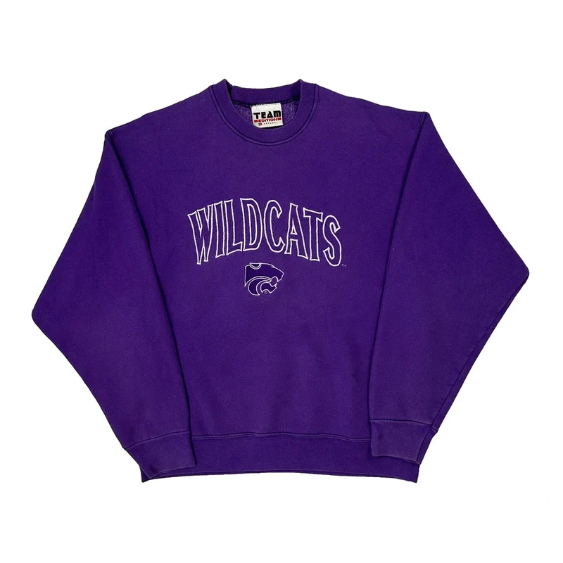 Made In USA Wildcats Team Edition College Sweatshirt - Medium Purple Cotton
