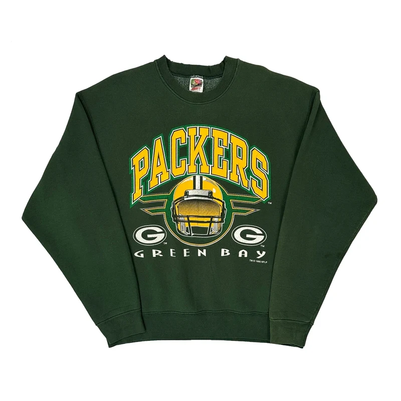 Green Bay Packers Fruit Of The Loom Nfl Sweatshirt - XL Green Cotton