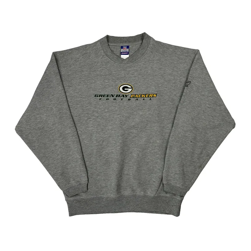 Green Bay Packers Reebok Nfl Sweatshirt - Large Grey Cotton