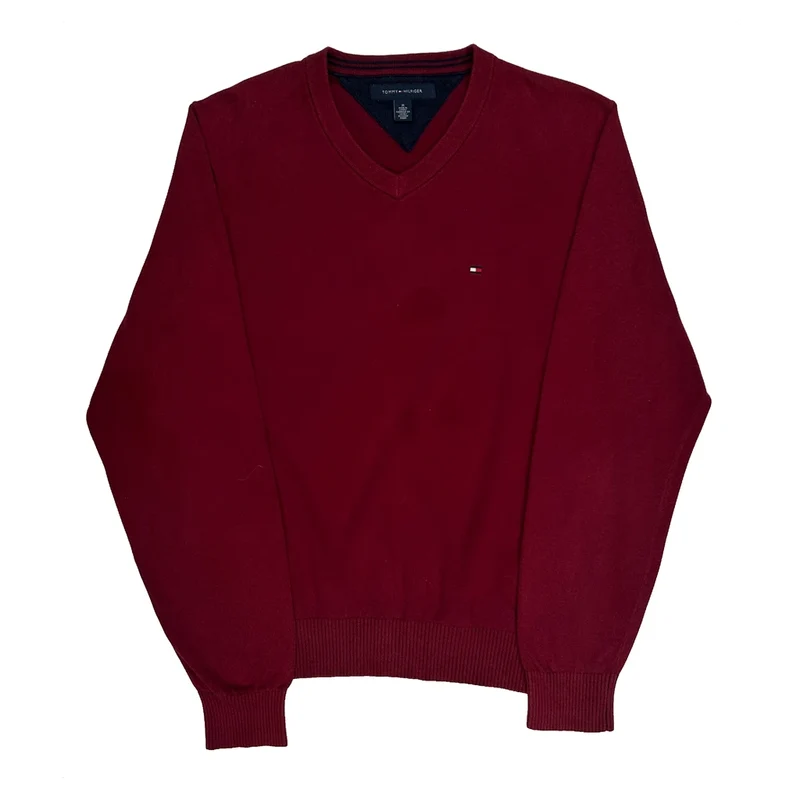 Tommy Hilfiger Jumper - Medium Red Cotton