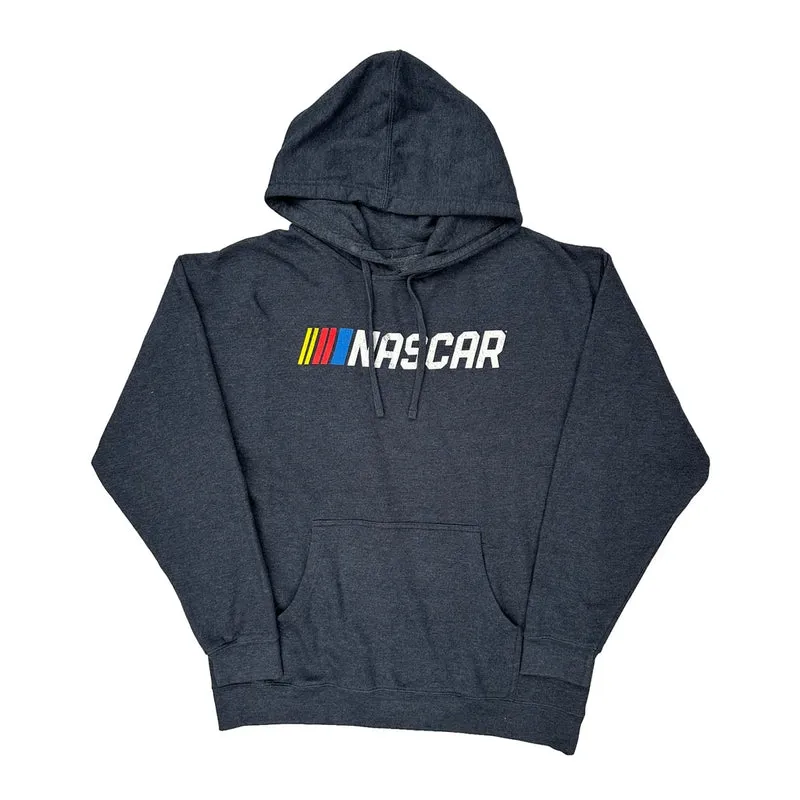Nascar Hoodie - Large Grey Cotton Blend