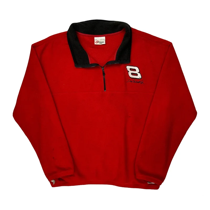 Number 8 Competitors View Collared Fleece - 2XL Red Polyester