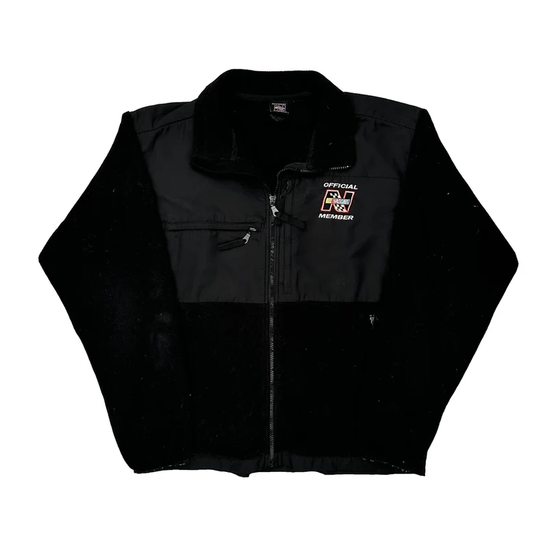 Official Member Nascar Fleece Jacket - Medium Black Polyester