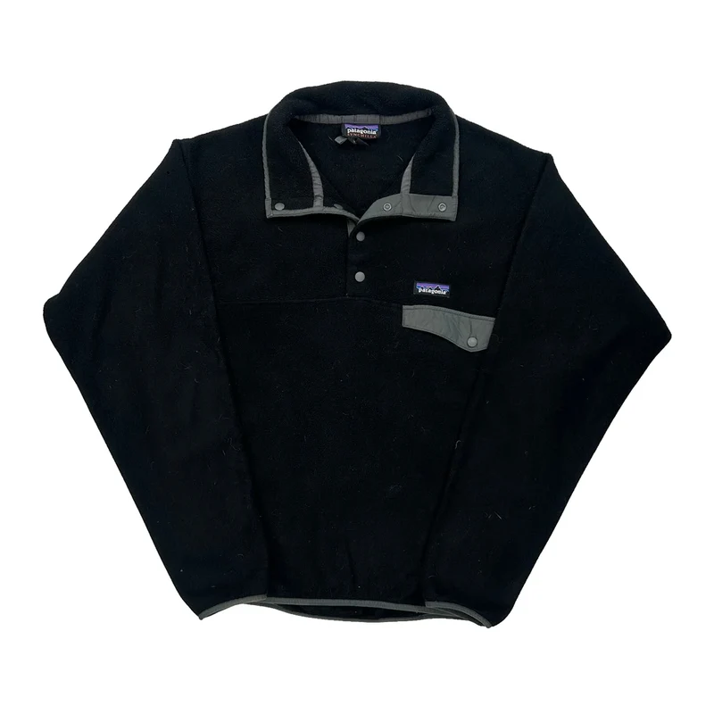 Snap-T Patagonia Synchilla Fleece - Small Black Polyester