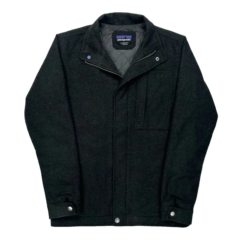 Patagonia Jacket - Small Black Wool Blend