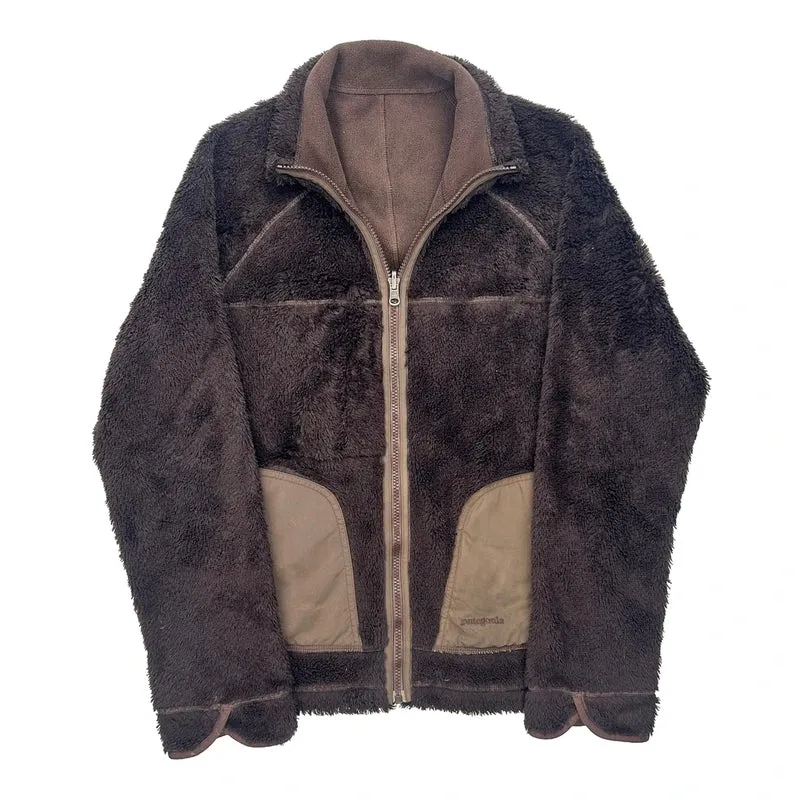 Patagonia Fleece Jacket - Medium Brown Polyester