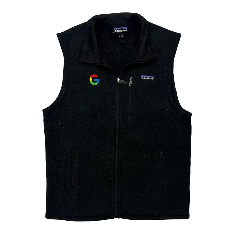 Google Logo Patagonia Gilet - Medium Black Polyester