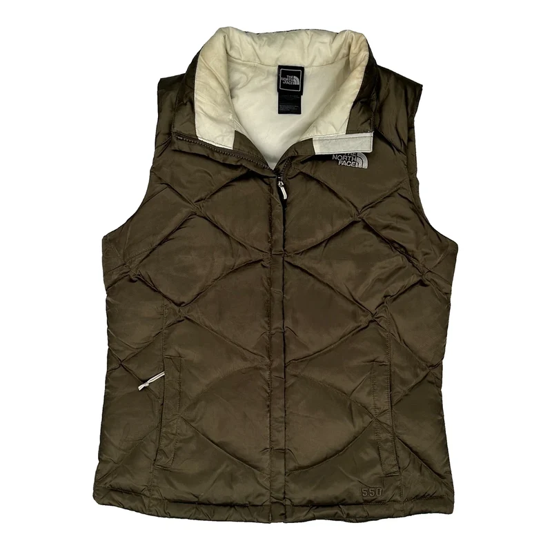 550 Fill The North Face Gilet - Small Brown Nylon