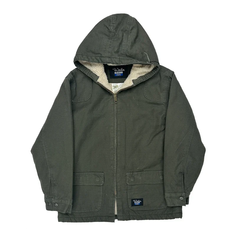 Age 12-14 Walls Jacket - Large Green Cotton
