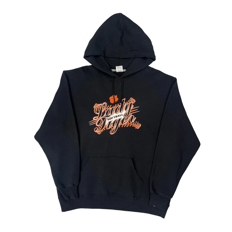 Softball Russell Athletic Graphic Hoodie - XL Black Cotton