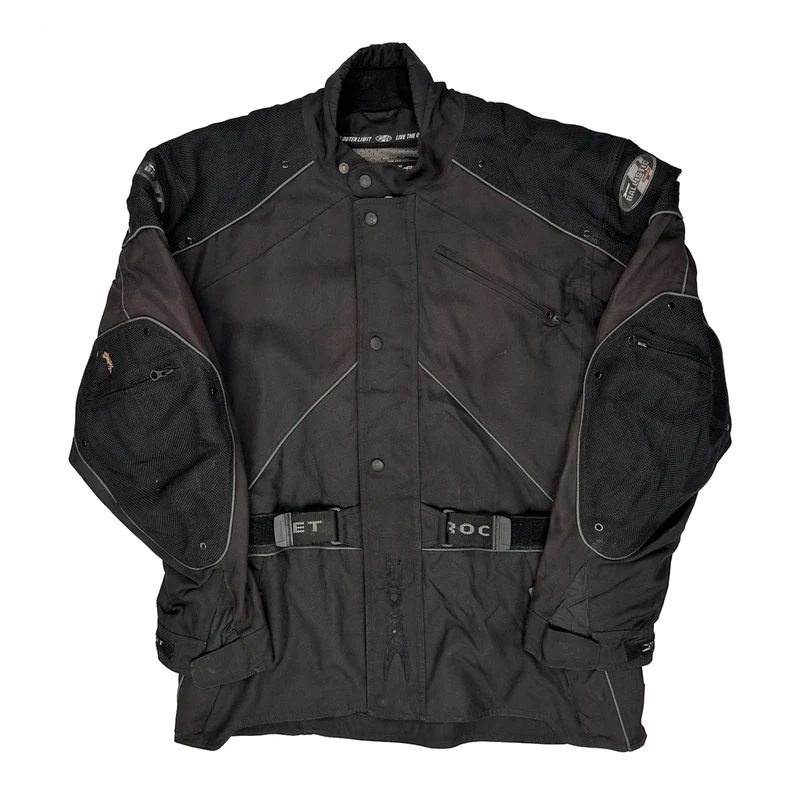 Joe Rocket Motorcycle Jacket - Large Black Polyester