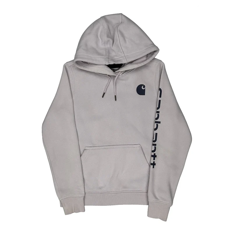 Carhartt Hoodie - Small Grey Cotton