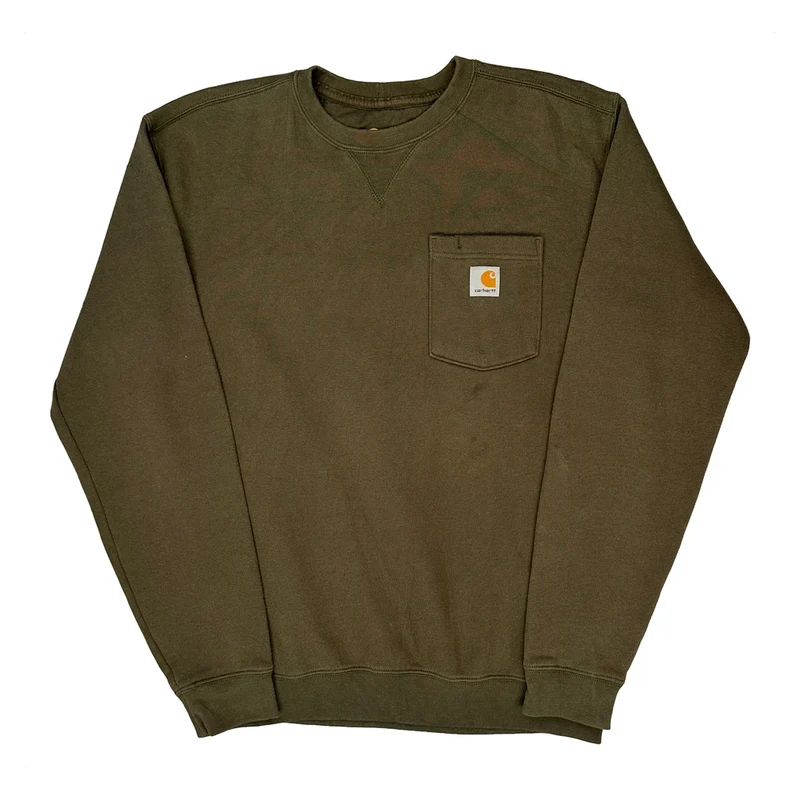 Carhartt Sweatshirt - Medium Green Cotton