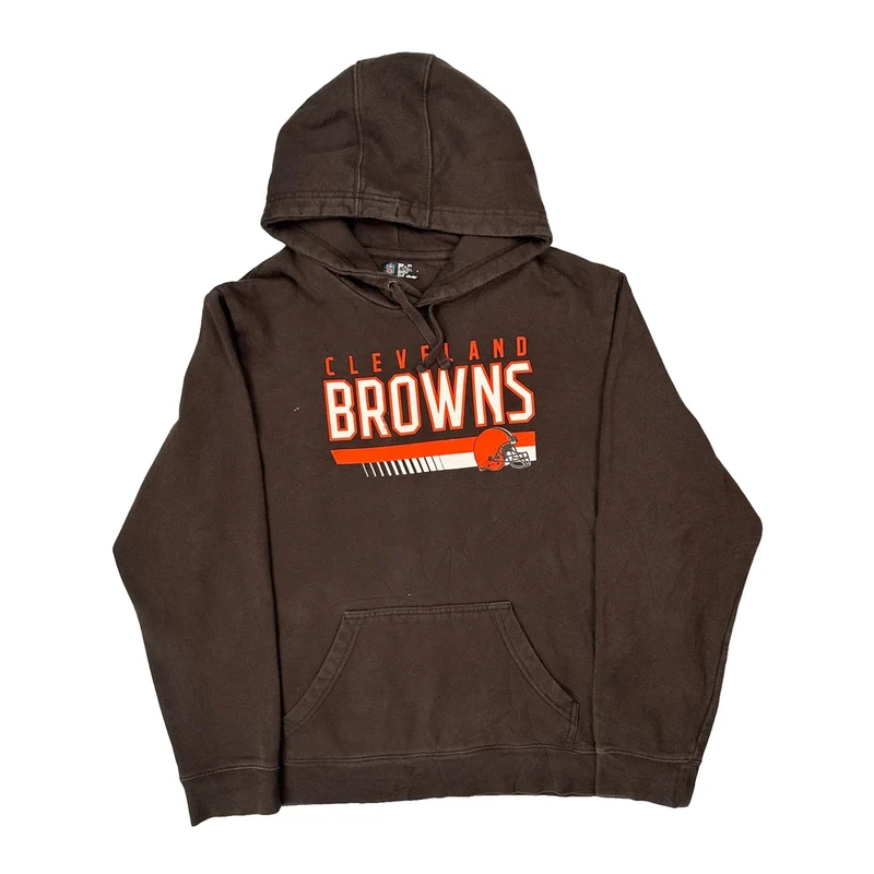 Cleveland Browns Nfl Hoodie - XL Brown Cotton