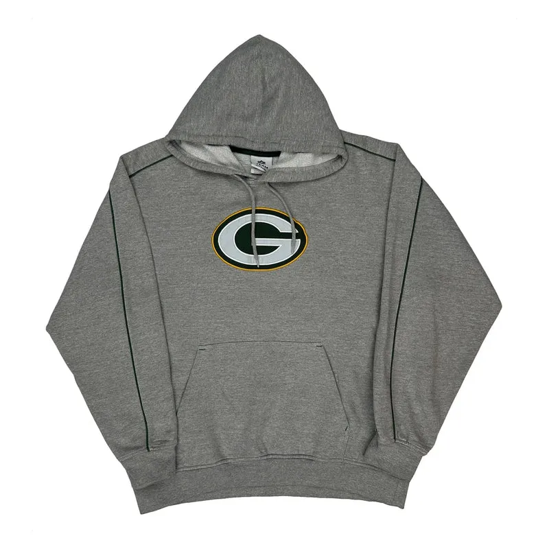 Green Bay Packers Nfl Hoodie - XL Grey Cotton Blend