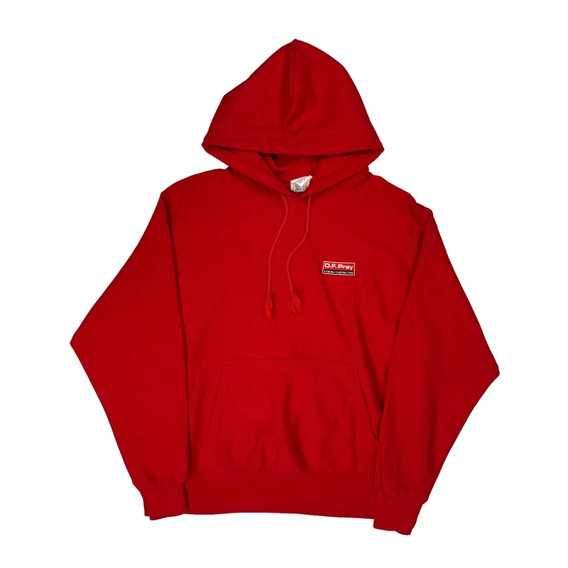 Reverse Weave Champion Hoodie - XL Red Cotton