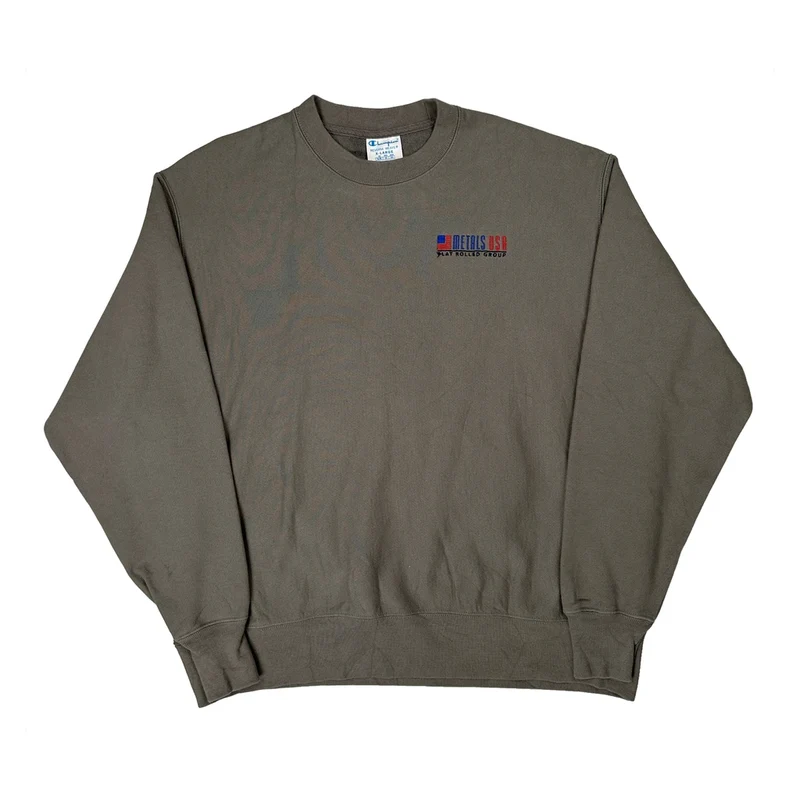 Reverse Weave Champion Sweatshirt - XL Grey Cotton