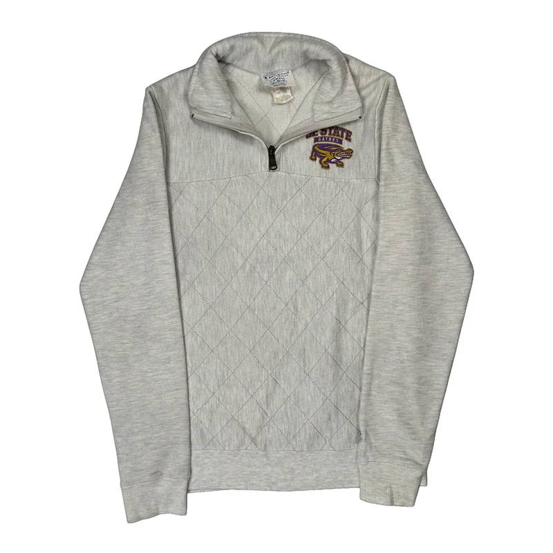 Reverse Weave Champion 1/4 Zip - XS Grey Cotton