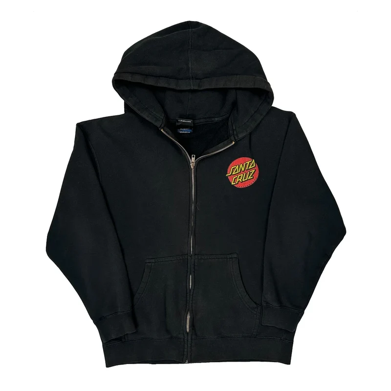 Skateboarding Santa Cruz Hoodie - Large Black Polyester