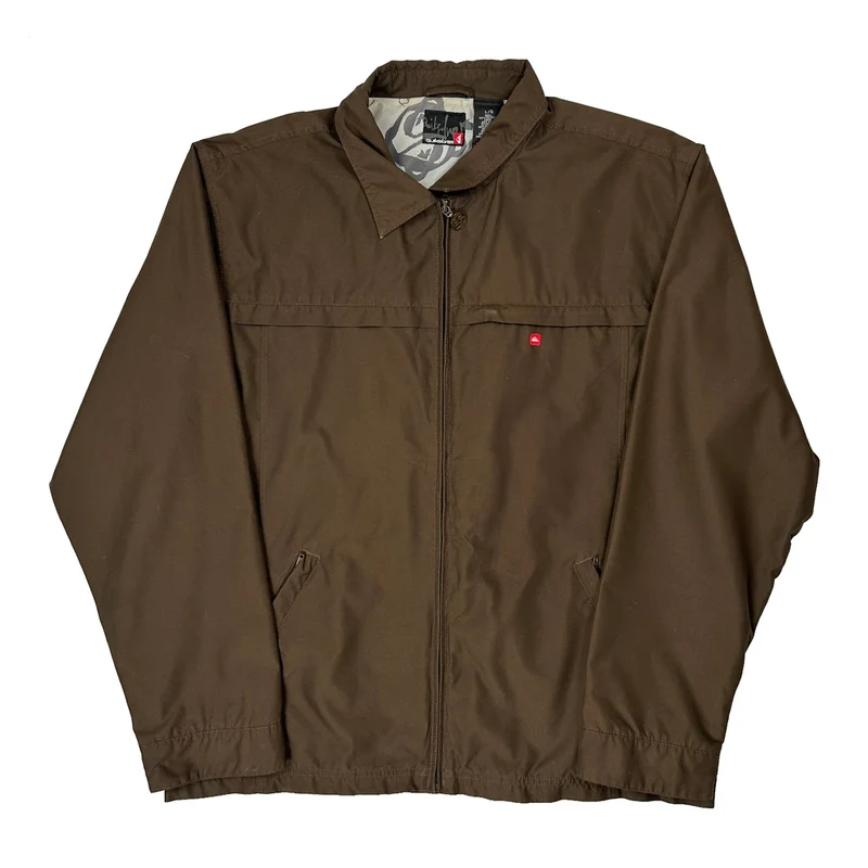Quiksilver Jacket - Large Brown Polyester