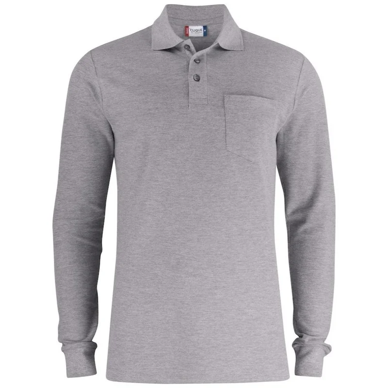 Clique Basic Polo Lange Mouw met Borstzak 028235