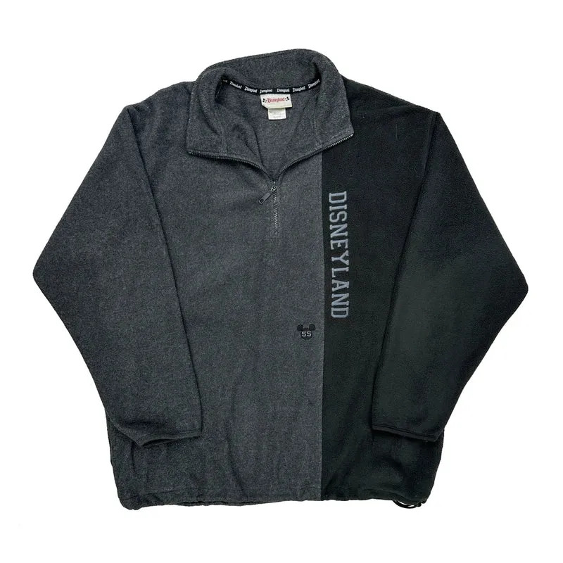 Disneyland Disney Spellout 1/4 Zip - XL Grey Polyester