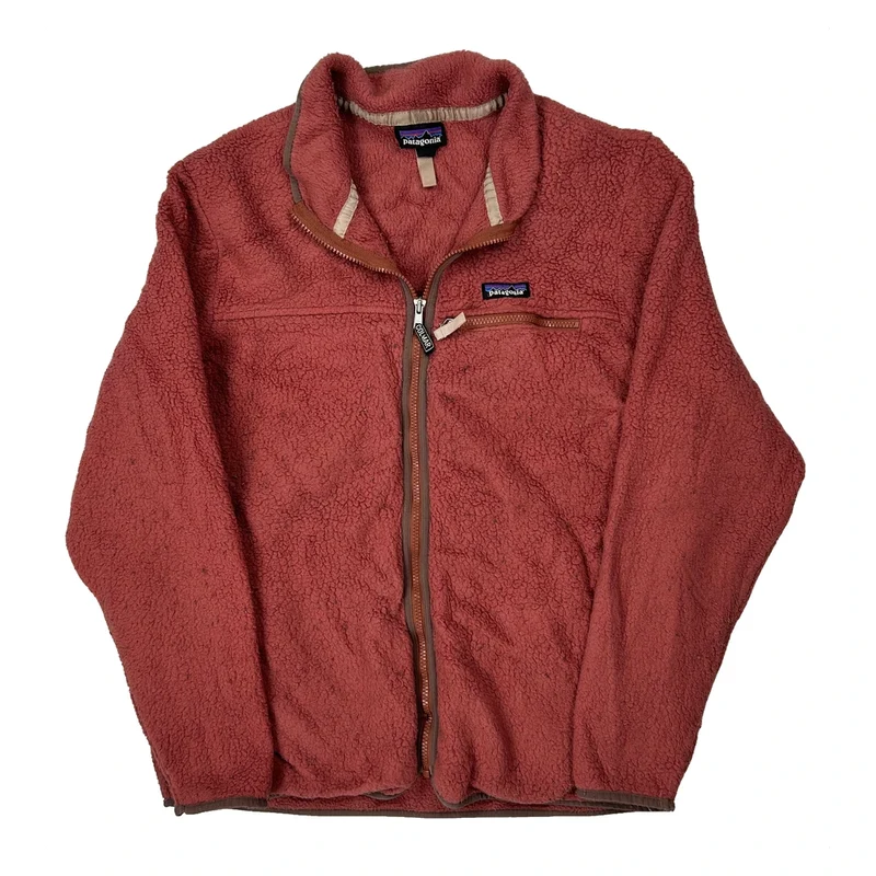Patagonia Fleece Jacket - XL Red Polyester