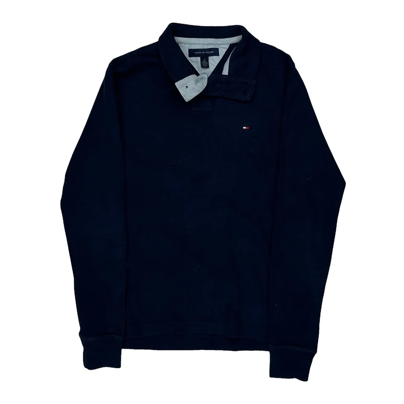 Tommy Hilfiger 1/4 Zip - Small Navy Cotton