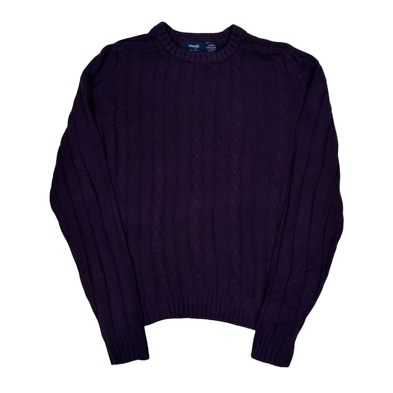 Wrangler Jumper - Large Purple Acrylic