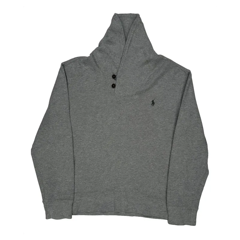 Polo By Ralph Lauren Jumper - Large Grey Cotton