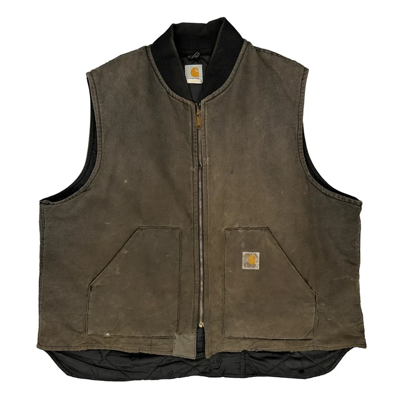 Carhartt Gilet - 2XL Brown Cotton