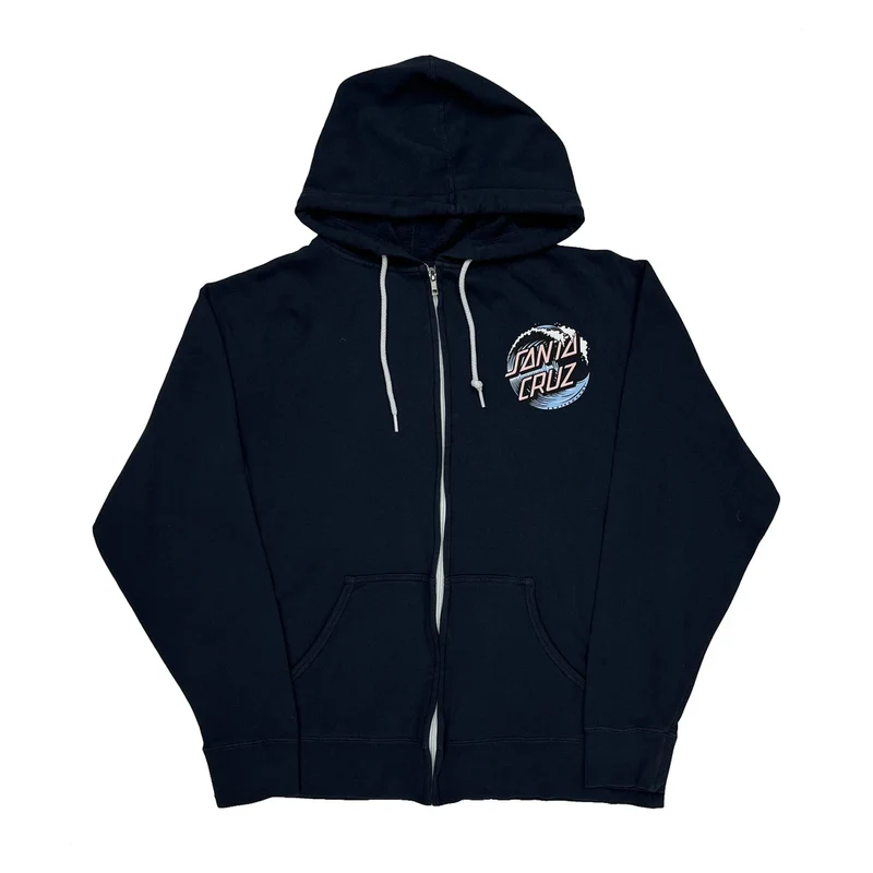 Surf Santa Cruz Hoodie - Large Navy Cotton