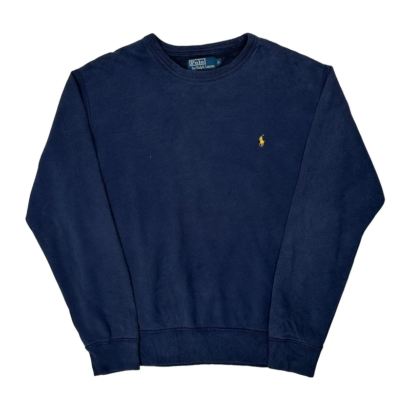 Polo By Ralph Lauren Sweatshirt - Small Navy Cotton