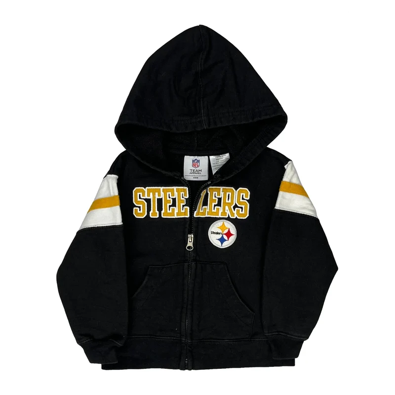 Age 2 Nfl Hoodie - 2XS Black Cotton Blend