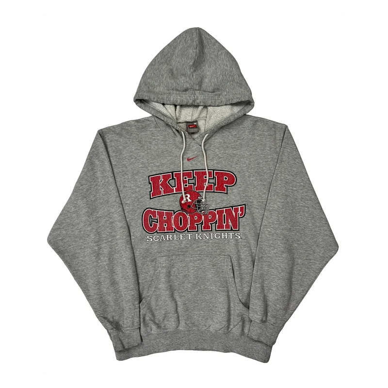Scarlet Knights Nike Hoodie - Medium Grey Cotton