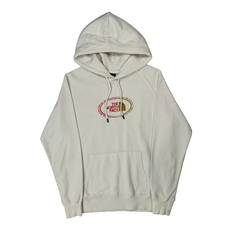 The North Face Hoodie - Medium White Cotton