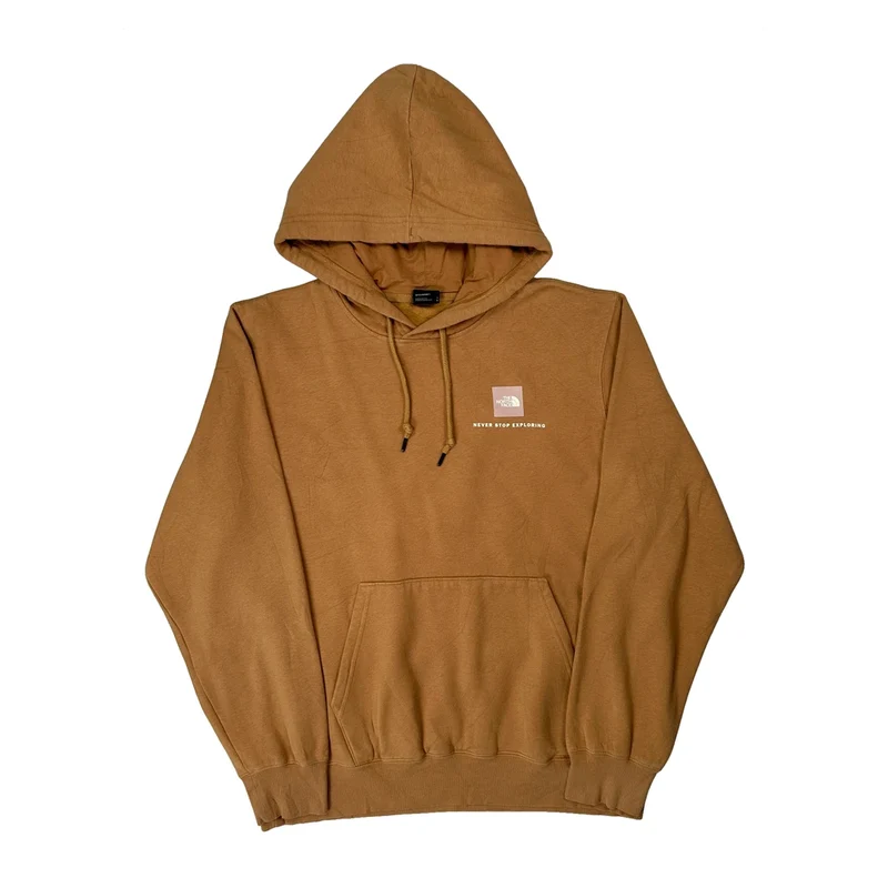 Never Stop Exploring The North Face Hoodie - Large Brown Cotton