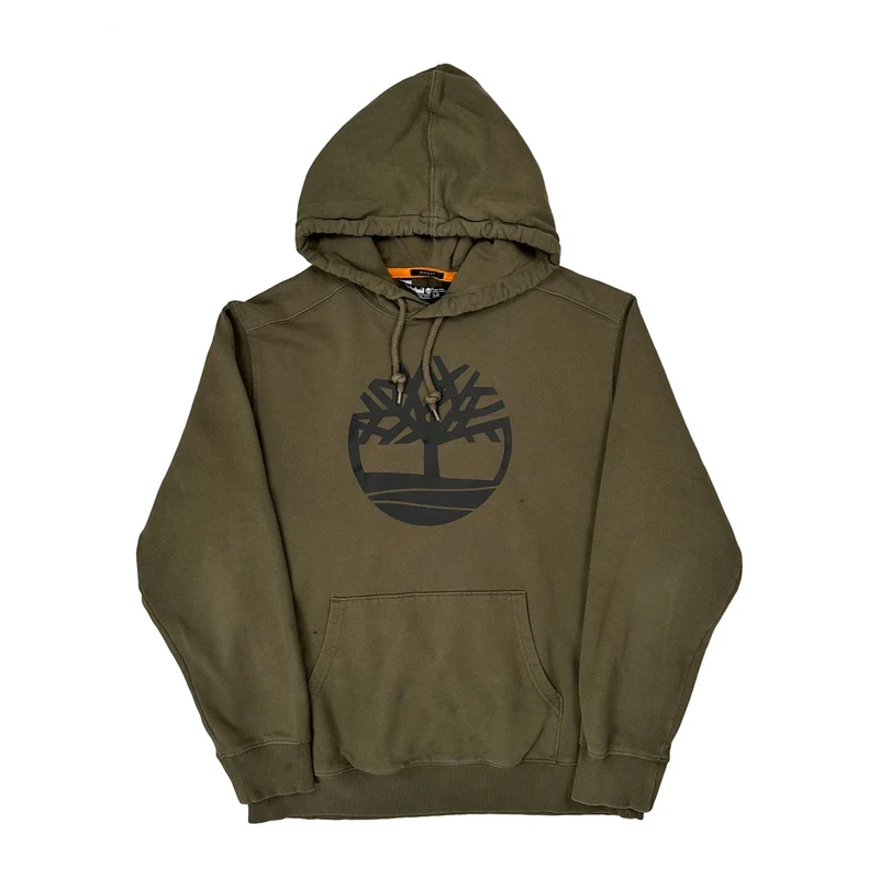 Timberland Hoodie - Large Green Cotton