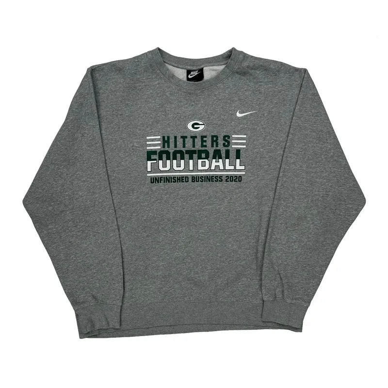 Hitters Football Nike Football Sweatshirt - XL Grey Cotton