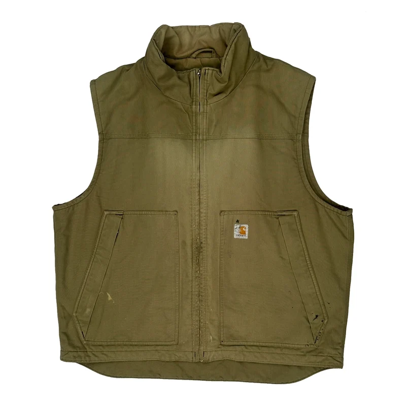 Carhartt Gilet - XL Khaki Cotton