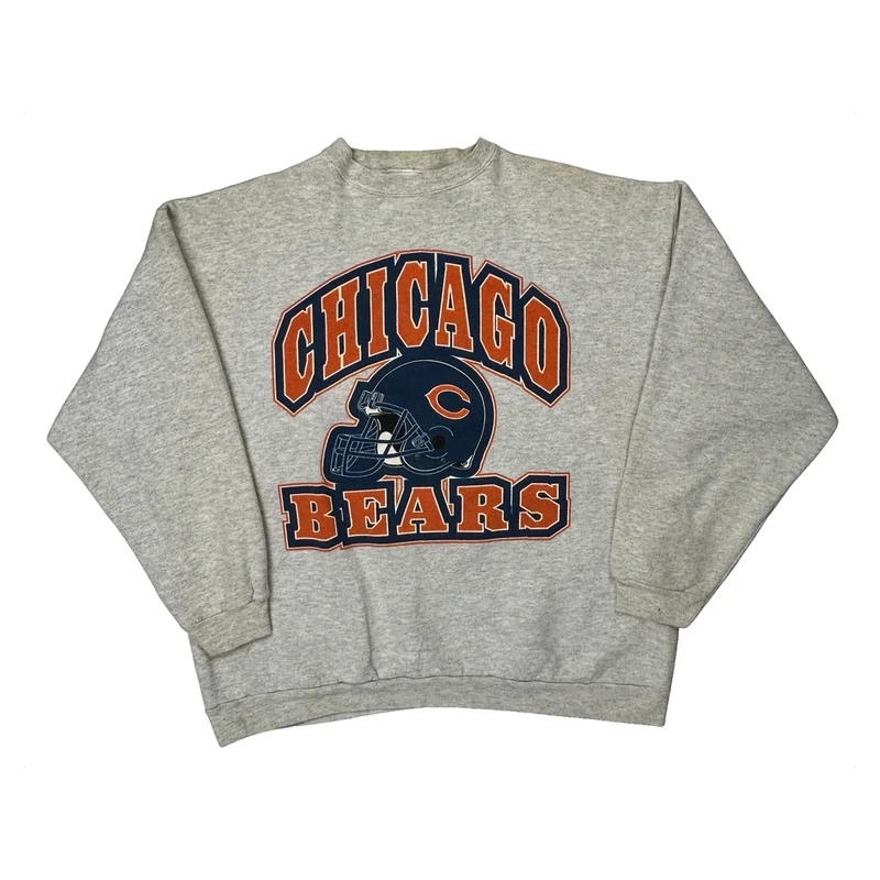 Chicago Bears Logo 7 Nfl Sweatshirt - XL Grey Cotton