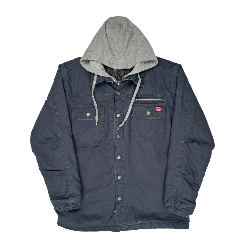 Wrangler Jacket - Large Navy Cotton