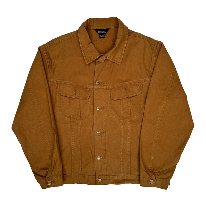 Dakota Type 3 Trucker Canvas Jacket - XL Brown Cotton