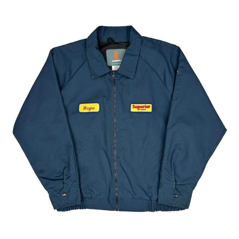 Made In Canada Hammill Work Jacket - XL Blue Polyester Blend