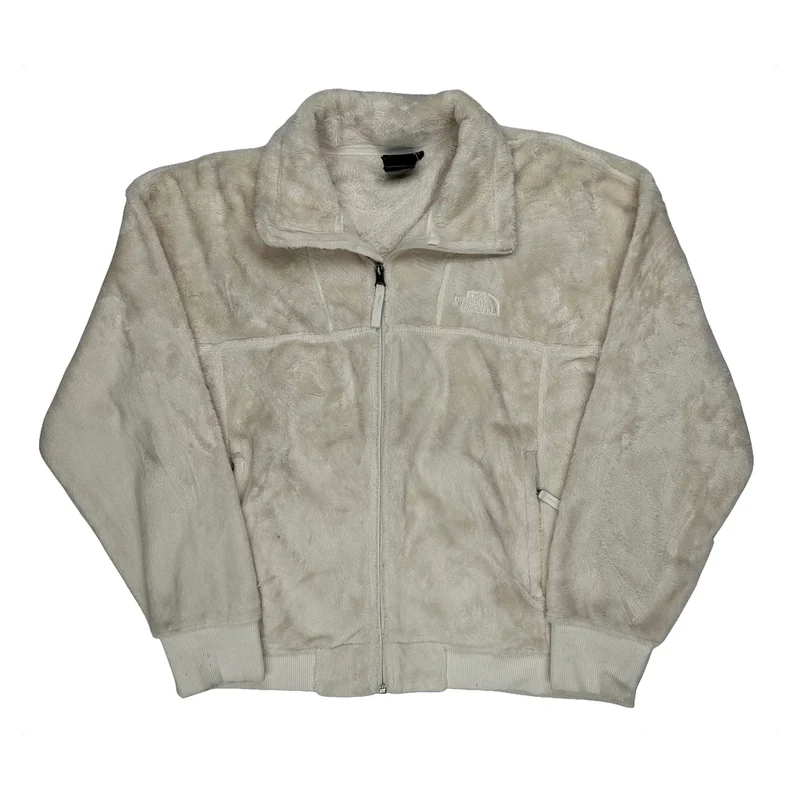 The North Face Fleece Jacket - XL Cream Polyester