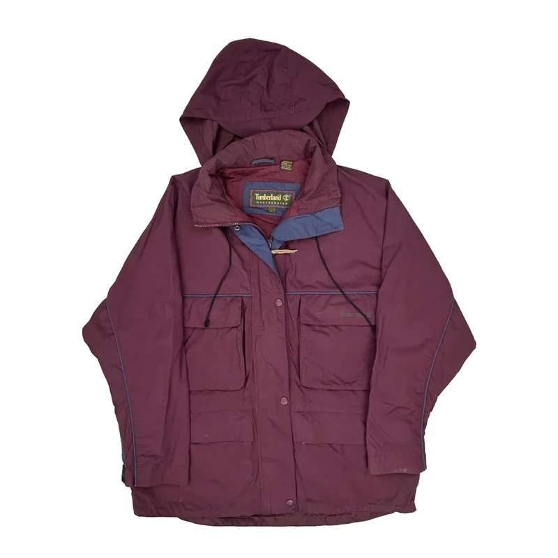Weathergear Timberland Tactical Field Hunting Jacket - Large Burgundy Nylon